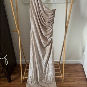 Calvin Klein Shimmering Beige Dress